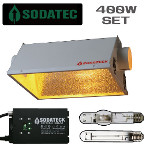 Sodateck 植物育成ライトセットAC100 400W　3段階で調光可能で24時間タイマー内臓